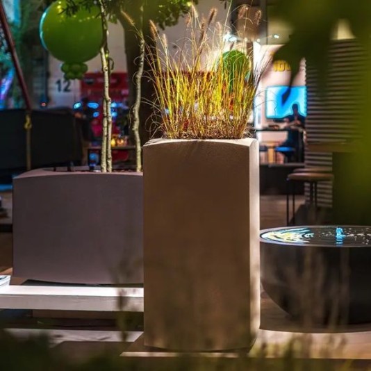 Cortenstalen plantenbak Nooa 120x120x80cm