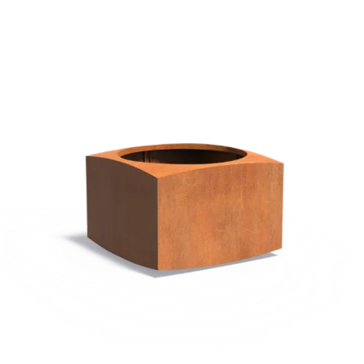 Cortenstalen plantenbak Noaa 100x100x70cm