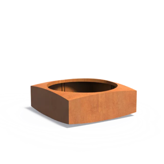 Cortenstalen plantenbak Nooa 120x120x45cm