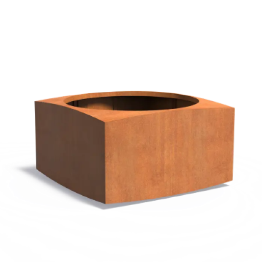 Cortenstalen plantenbak Nooa 140x140x80cm