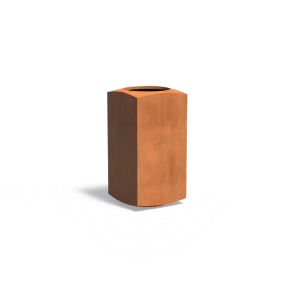 Cortenstalen plantenbak Nooa 50x50x100cm