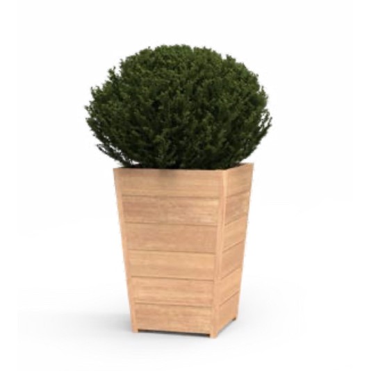 Hardhouten plantenbak Tap 60x60x85cm