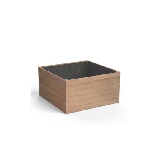 Hardhouten plantenbak Carrez 100x100x71cm
