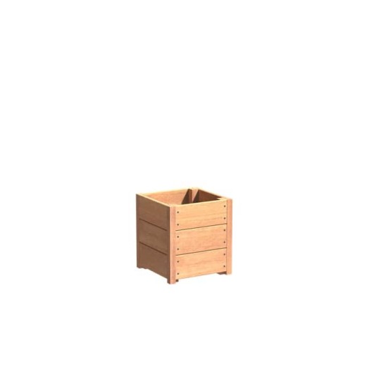 Hardhouten plantenbak Carrez 40x40x43cm