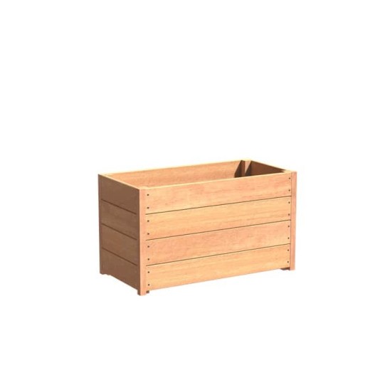 Hardhouten plantenbak Carrez 120x50x57cm