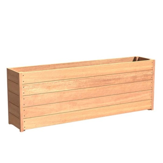 Hardhouten plantenbak Carrez 200x40x71cm