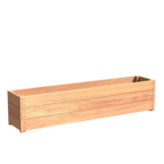 Hardhouten plantenbak Carrez 200x40x43cm