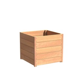 Hardhouten plantenbak Carrez 80x80x71cm