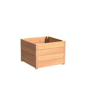Hardhouten plantenbak Carrez 80x80x57cm