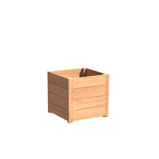 Hardhouten plantenbak Carrez 60x60x57cm