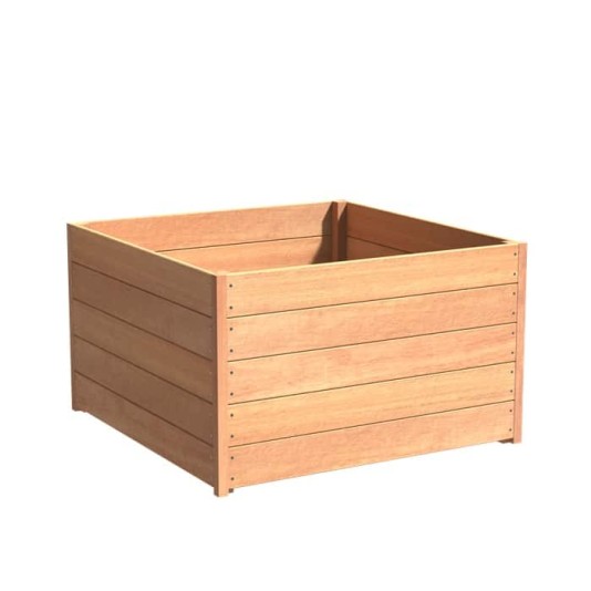 Hardhouten plantenbak Carrez 120x120x71cm