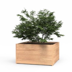 Hardhouten plantenbak Carrez 100x100x43cm