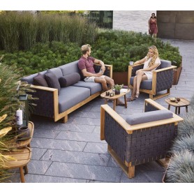 Cane-Line Angle 3-zits lounge tuinbank