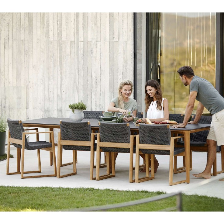 Cane-Line Aspect tuintafel met keramisch tafelblad 210x100cm