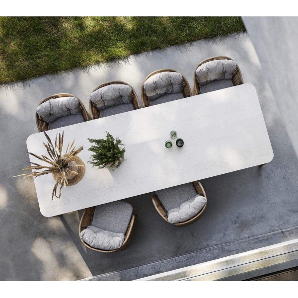 Cane-Line Aspect tuintafel met keramisch tafelblad 280x100cm Cane-Line Aspect tuintafel met keramisch tafelblad 280x100cm