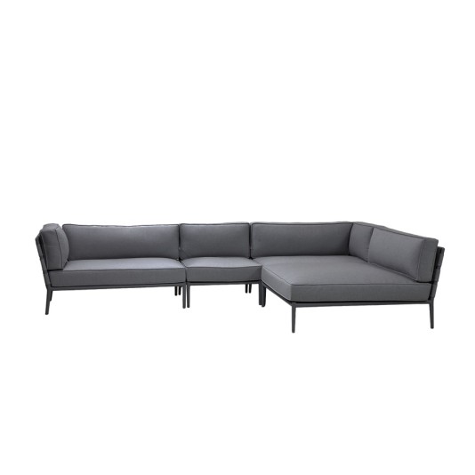 Cane-line Conic modulaire hoekbank met chaise longue
