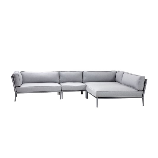 Cane-line Conic modulaire hoekbank met chaise longue