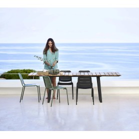 Cane-line Copenhagen uitschuifbare tuintafel 160cm tot 245cm - teak