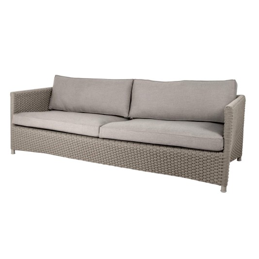 Cane-line Diamond  3-zits Loungebank - Soft Rope