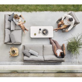 Cane-line Diamond  2-zits Loungebank - Soft Rope