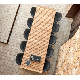 Cane-line Drop tuintafel uitschuifbaar tot 320x100cm - teak