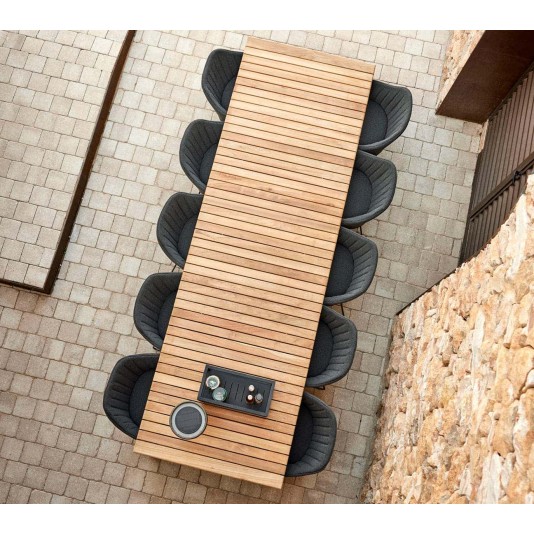 Cane-line Drop tuintafel uitschuifbaar tot 320x100cm - teak