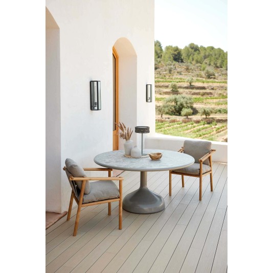 Cane-line Glaze ronde tuintafel Ø144cm - HPL trespa blad