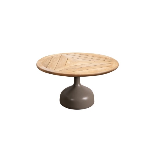 Cane-line Glaze salontafel large Ø80cm - teak blad