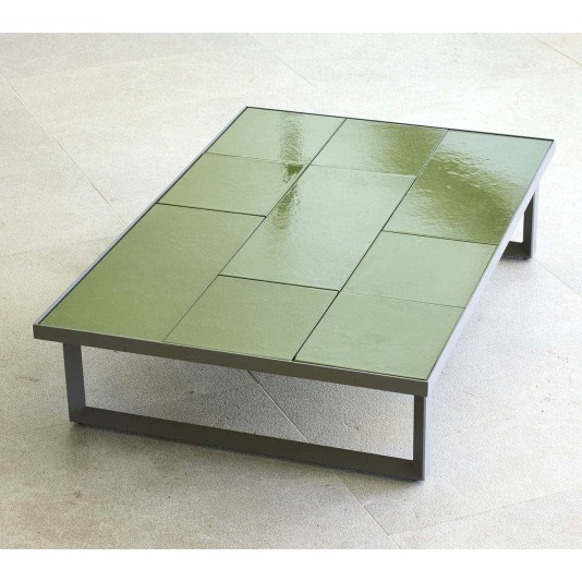Cane-line Glaze salontafel 120x70cm - geglazuurd lavasteen blad