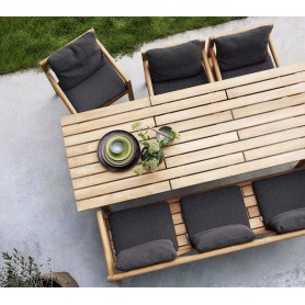 Cane-line Grace teakhouten tuintafel 240x90cm