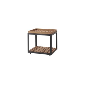 Cane-line Level salontafel small 50x50cm - teak of keramisch blad