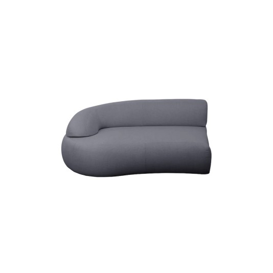 Cane-line Mellow loungebank - eindmodule rechts met lange rugleuning