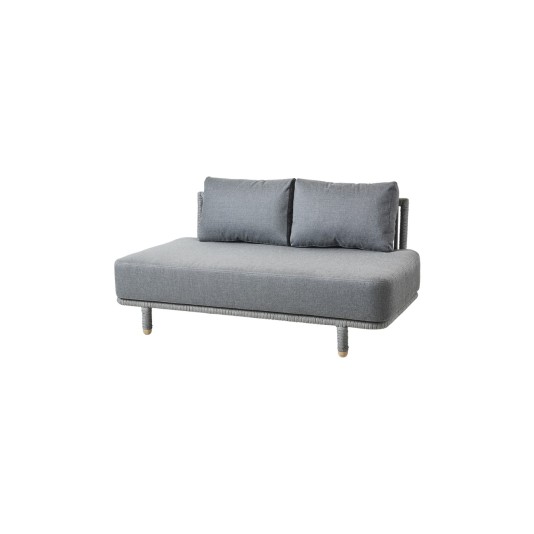 Cane-line Moments loungebank - 2-zits tussenmodule