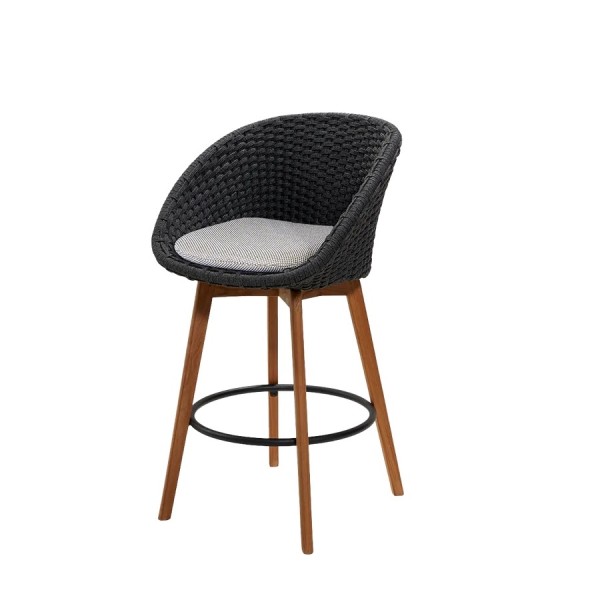 Cane-line Peacock barkruk - teak poten