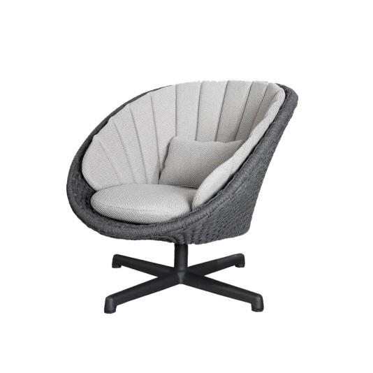 Cane-line Peacock loungestoel met draaibare zitting