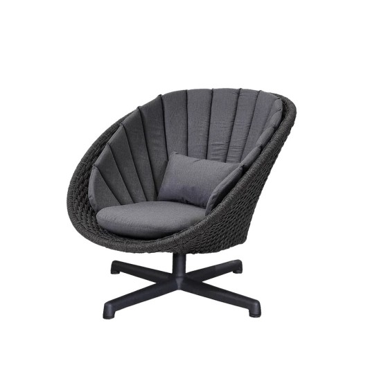 Cane-line Peacock loungestoel met draaibare zitting