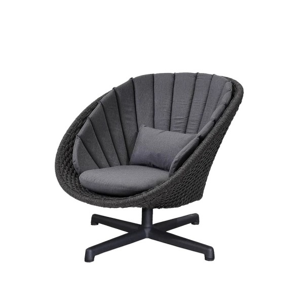 Cane-line Peacock loungestoel met draaibare zitting