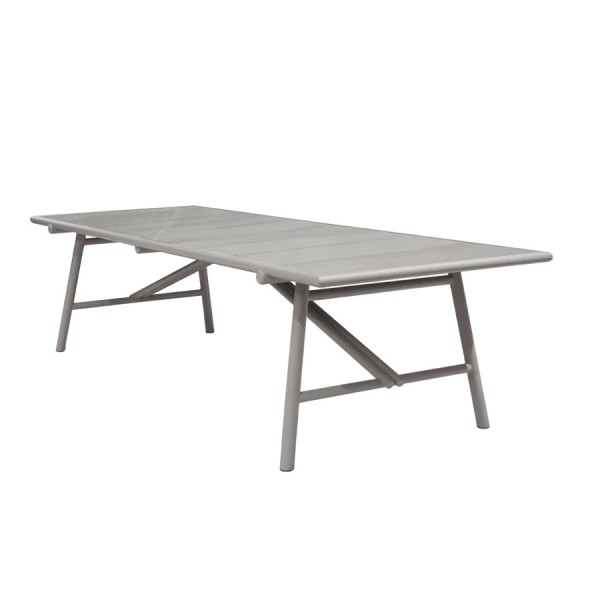 Cane-line Sticks aluminium tuintafel 280x100cm - geglazuurd lavasteen blad