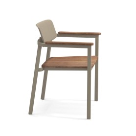 Emu Shine armstoel met teak zitting - vanaf 2 stuks