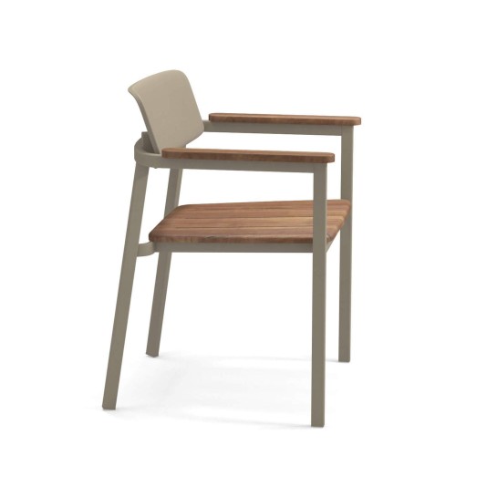 Emu Shine armstoel met teak zitting - vanaf 2 stuks