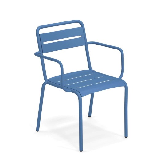 Emu Star Aluminium Tuinstoel met Armleuning - vanaf 2 stuks