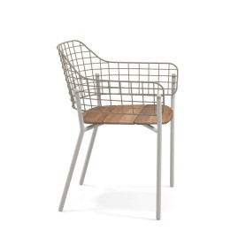 Emu Lyze tuinstoel met armleuningen - teakhouten zitting