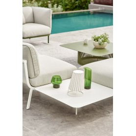 Emu Cabla modulaire 5-zits hoekbank met bijzettafel Emu Cabla modulaire 5-zits hoekbank met bijzettafel