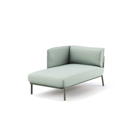 Emu Cabla loungebank - chaise longue module armleuning links