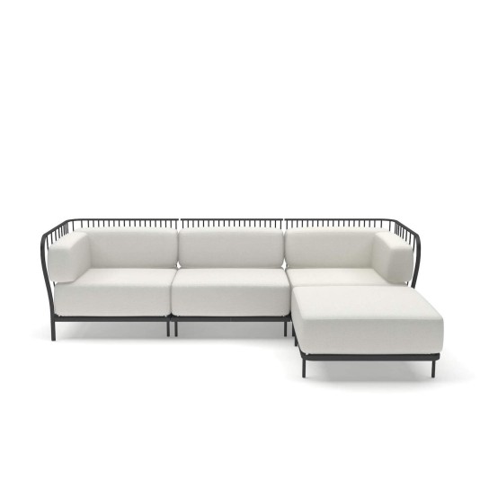 Emu Cannolè modulaire 3-zits loungebank met chaise longue