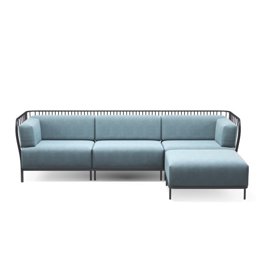 Emu Cannolè modulaire 3-zits loungebank met chaise longue