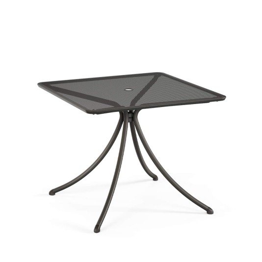 Emu Combo tuintafel 90x90cm - geperforeerd tafelblad met parasolgat