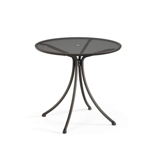 Emu Combo ronde tuintafel Ø80cm - geperforeerd tafelblad met parasolgat