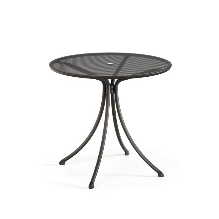 Emu Combo ronde tuintafel Ø80cm - geperforeerd tafelblad met parasolgat