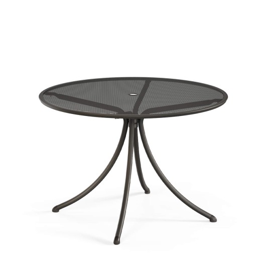 Emu Combo ronde tuintafel Ø108cm - geperforeerd tafelblad met parasolgat